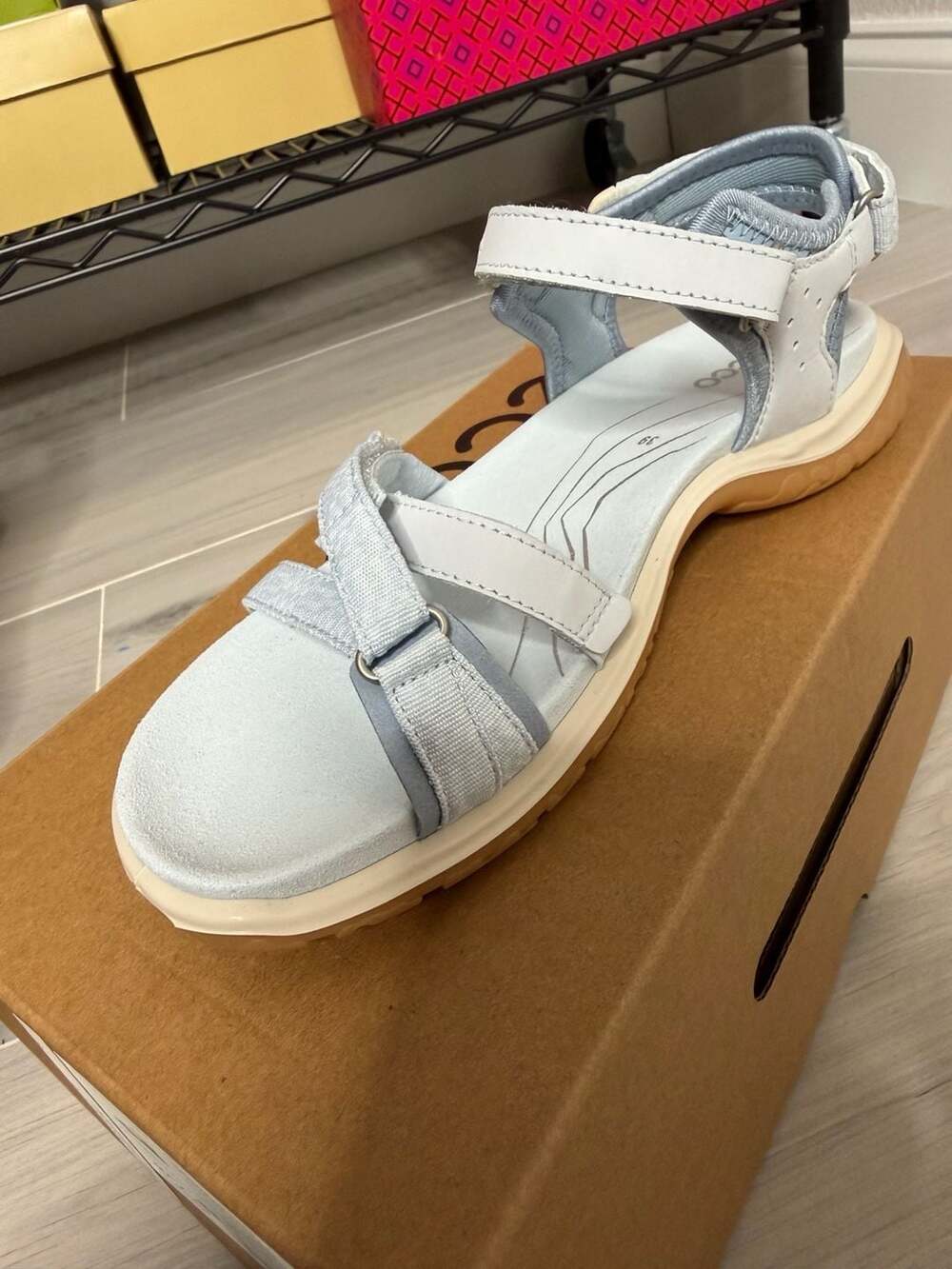 ECCO Offroad Roam W Sandals Air Bright White Women’s EU 39 US 8-8.5 - Picture 3 of 11